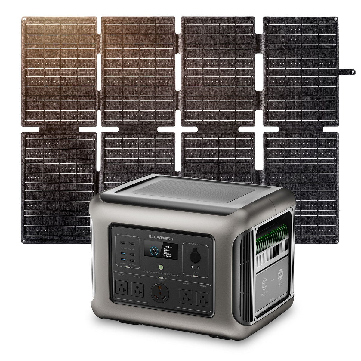 ALLPOWERS R2500 V2 + SE160 160W Solar Panel Solar Generator Kit