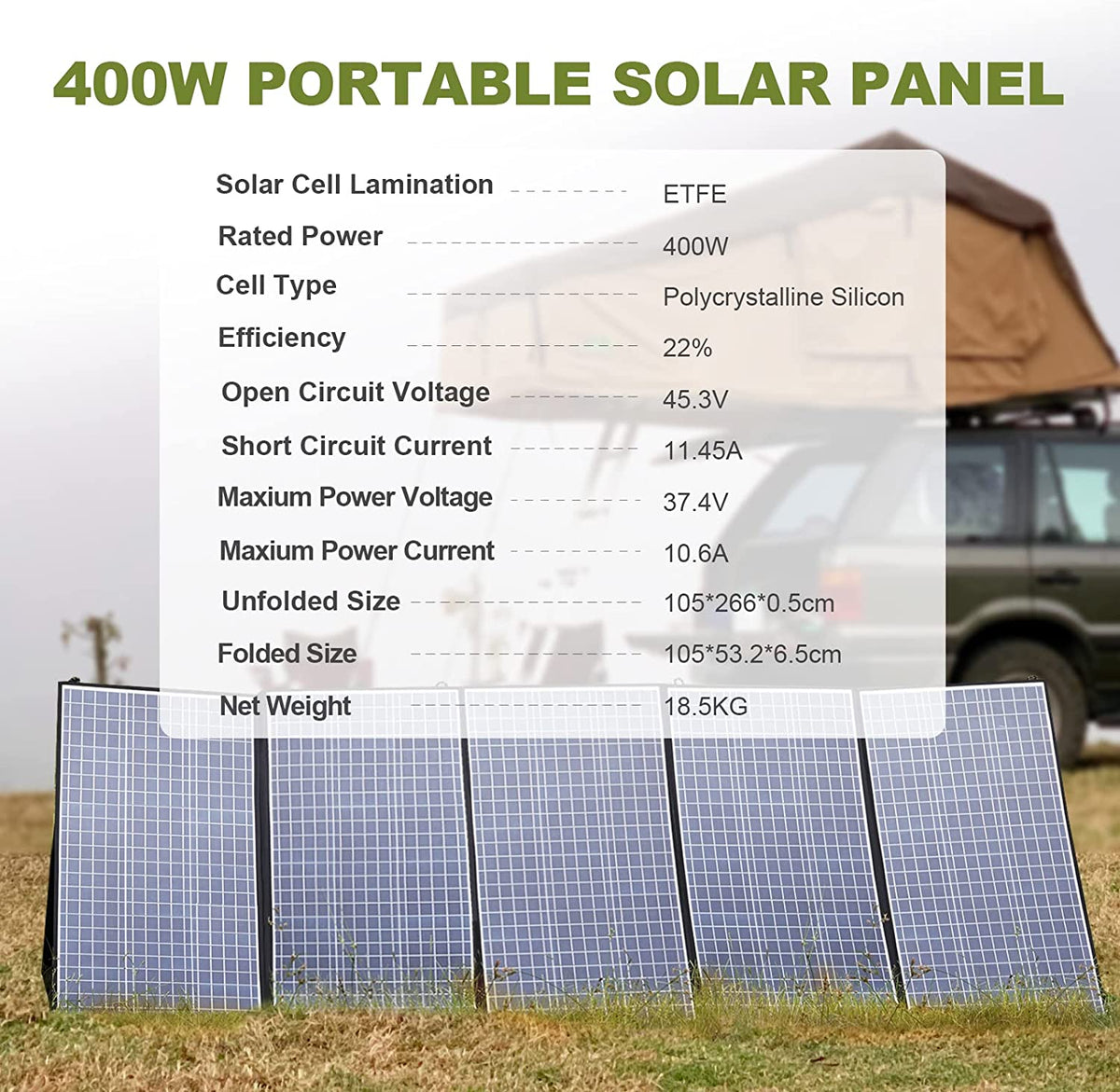 ALLPOWERS Solar Generator Kit 3600W (R4000 + SP037 400W Solar Panel)