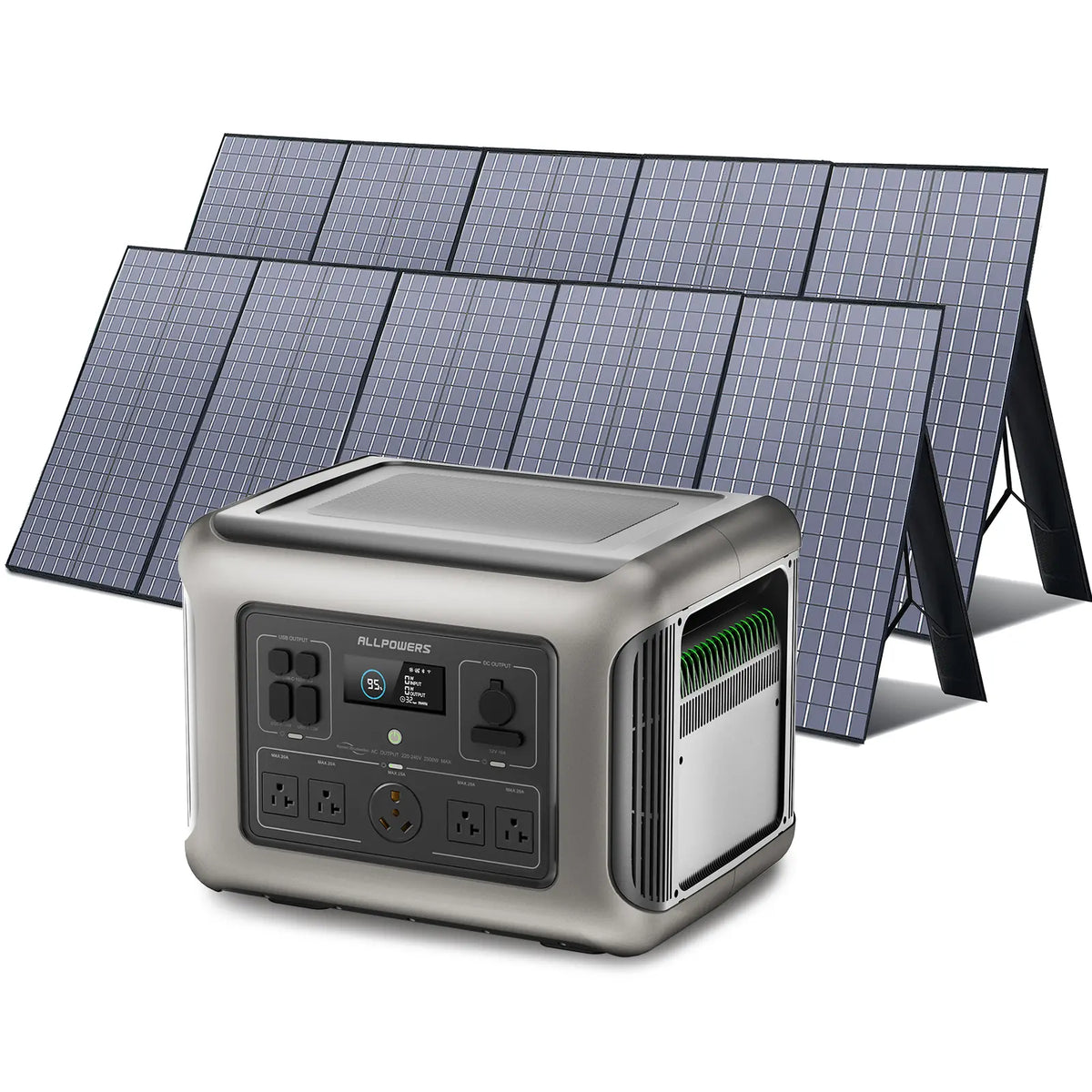 ALLPOWERS R2500 Plus + 400W Solar Panel | 2500W Solar Generator Kit