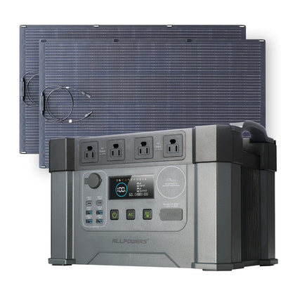 ALLPOWERS Solar Generator Kit 2400W (S2000 Pro + SF200 200W Flexible Solar Panel)