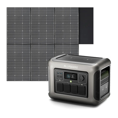 ALLPOWERS R1500 LITE + 600W  Solar Panel | 1600W Solar Generator Kit