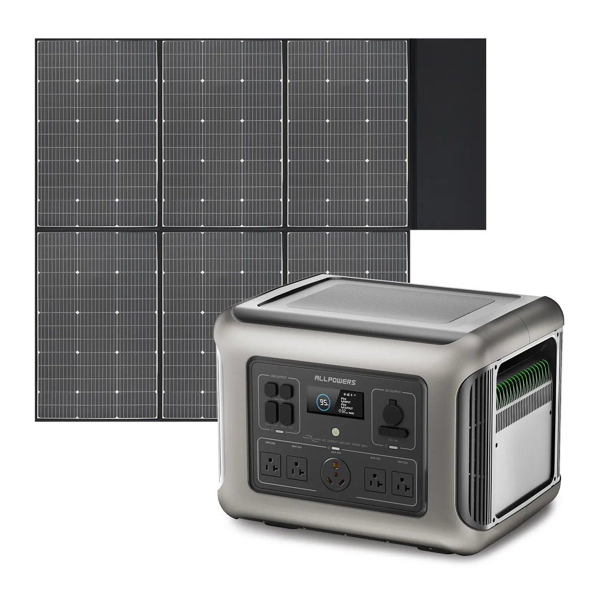 ALLPOWERS R2500 V2 + 600W Solar Panel | 2500W Solar Generator Kit