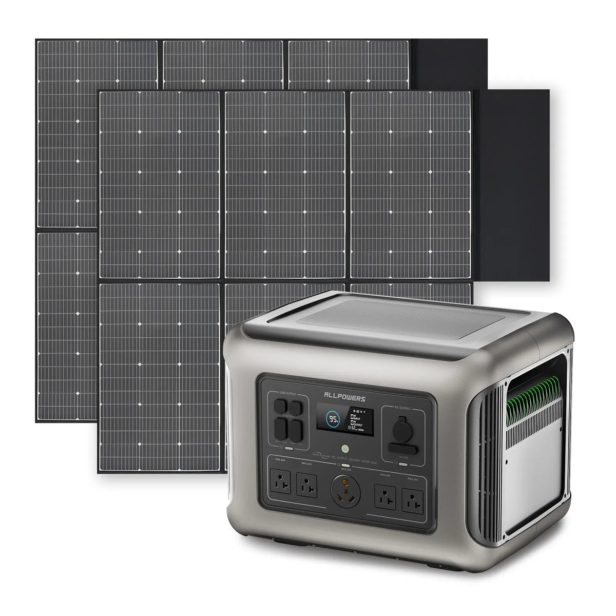 ALLPOWERS R2500 V2 + 600W Solar Panel | 2500W Solar Generator Kit