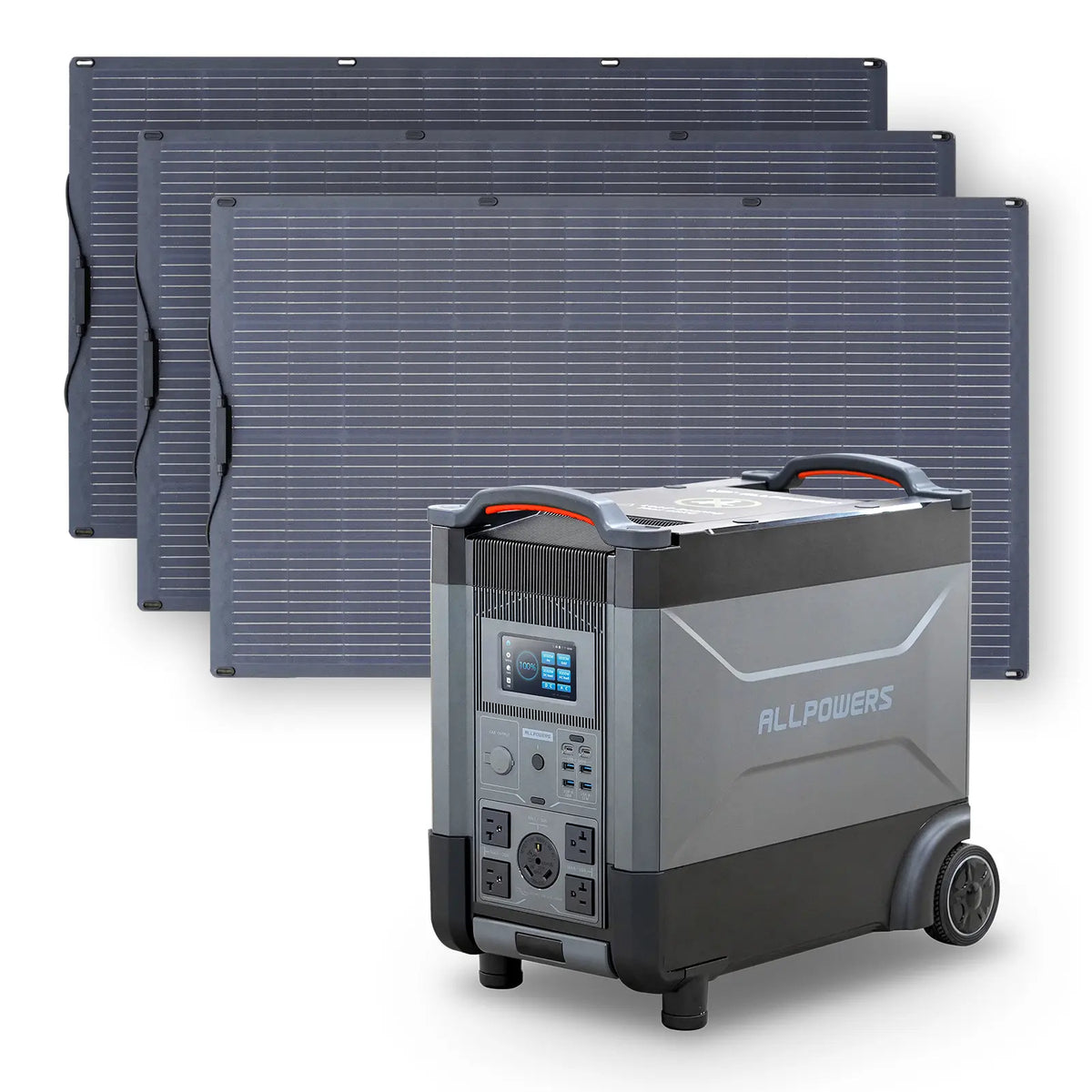 ALLPOWERS Solar Generator Kit 3600W (R4000 + SF200 200W Flexible Solar Panel)